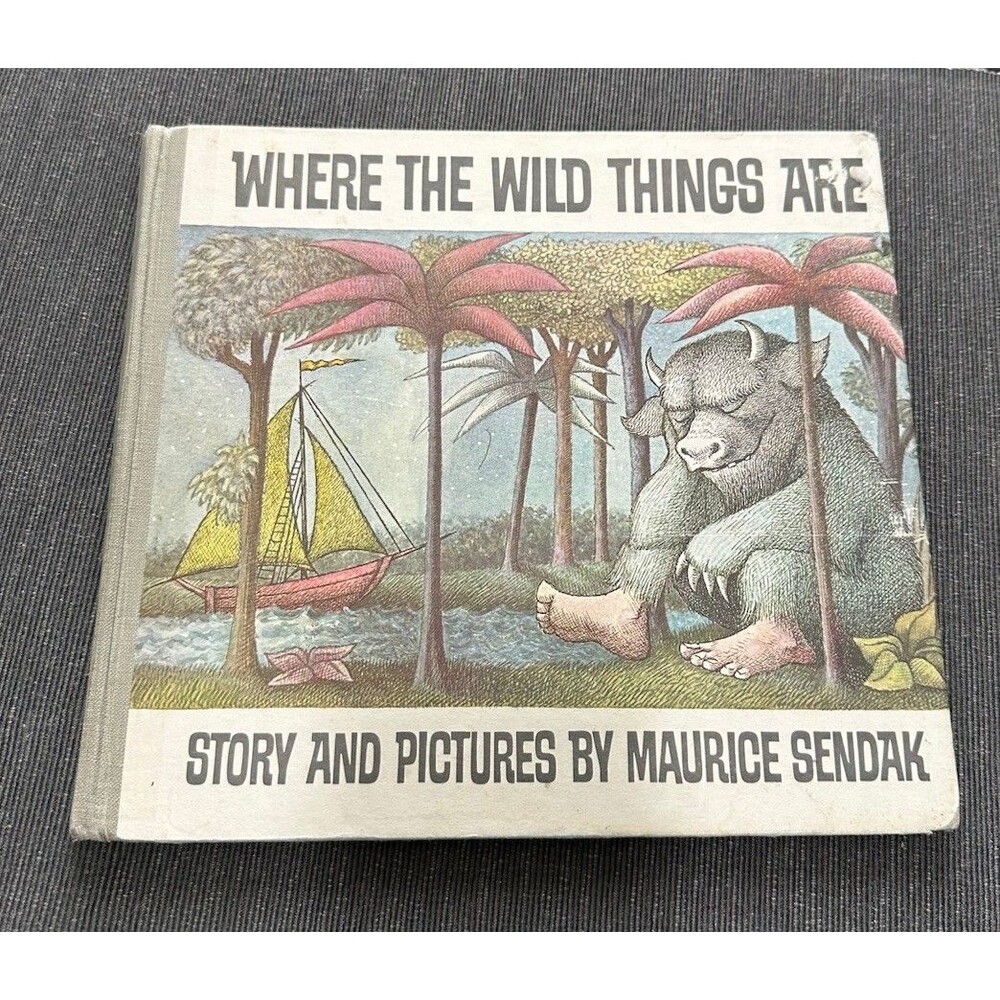 Vintage Where the Wild Things Are Maurice Sendak Hardcover Book 1963 Copyright